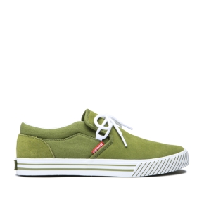 Mens Supra Low Top Shoes CUBA Moss/White/white | AU-93125